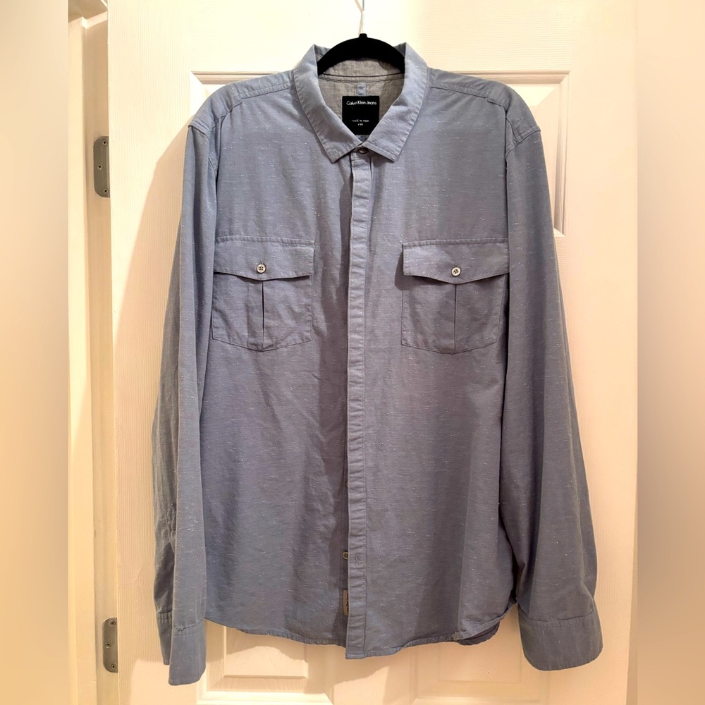 Men’s Calvin Klein Jeans button-down with chest pockets - XXL (2XL)